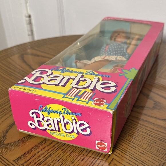 California Dream Barbie Doll Midge 1987 Red Hair 4442 Comic Book Vintage Mattel - Picture 14 of 16